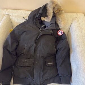 Canada Goose Black Jacket with Fur Hood